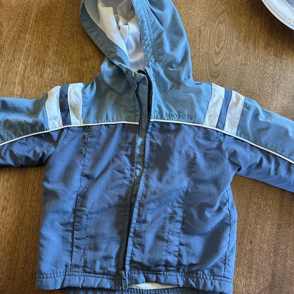 Kids Blue Hooded Jacket